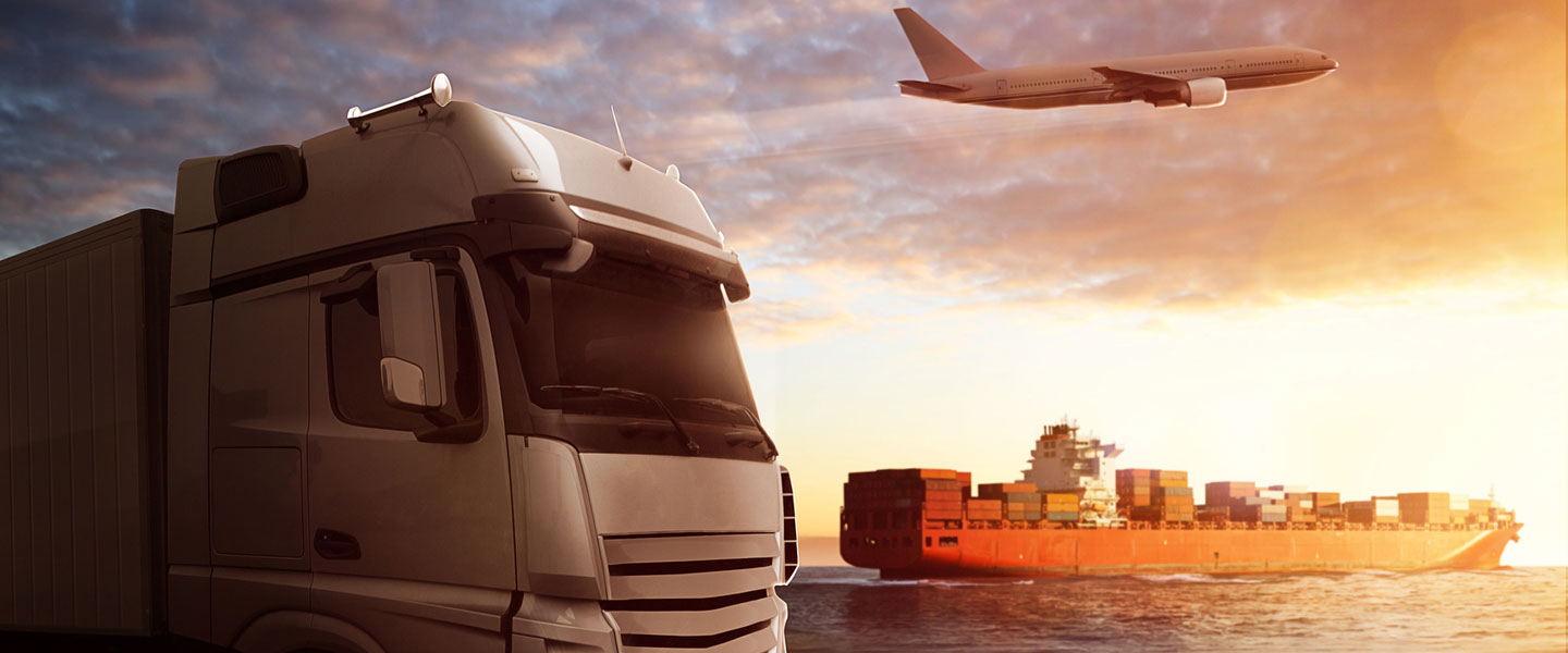 Buses and heavy machinery staged for international sea transport at ACS Munich